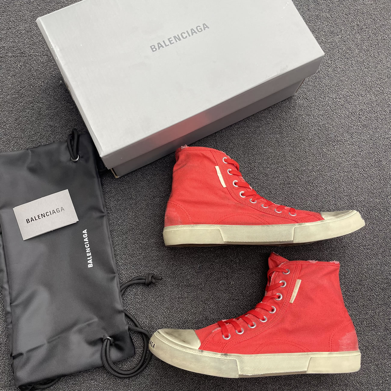 Balenciaga Paris High Top Black 688752w3rc11090 (13) - newkick.vip