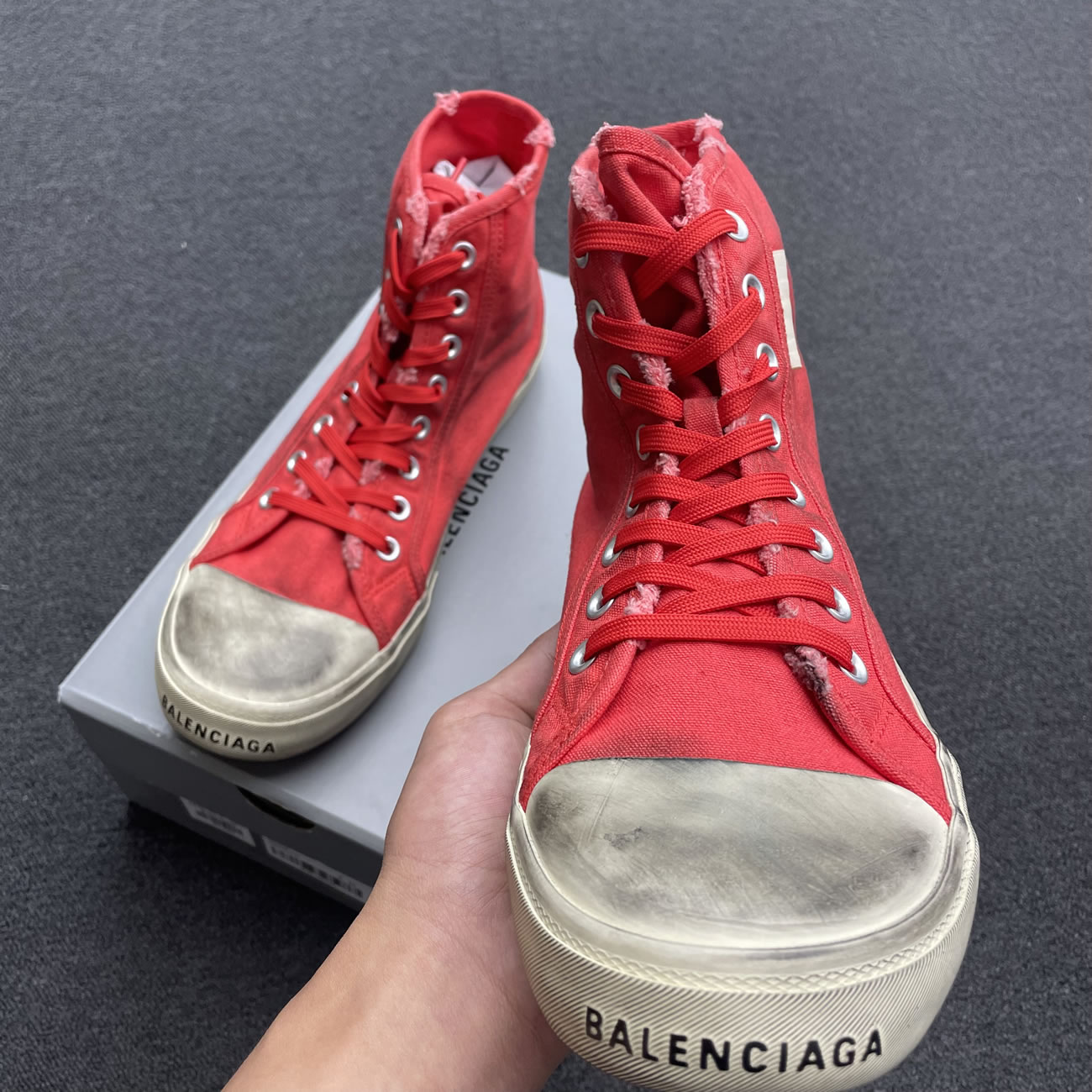 Balenciaga Paris High Top Black 688752w3rc11090 (16) - newkick.vip