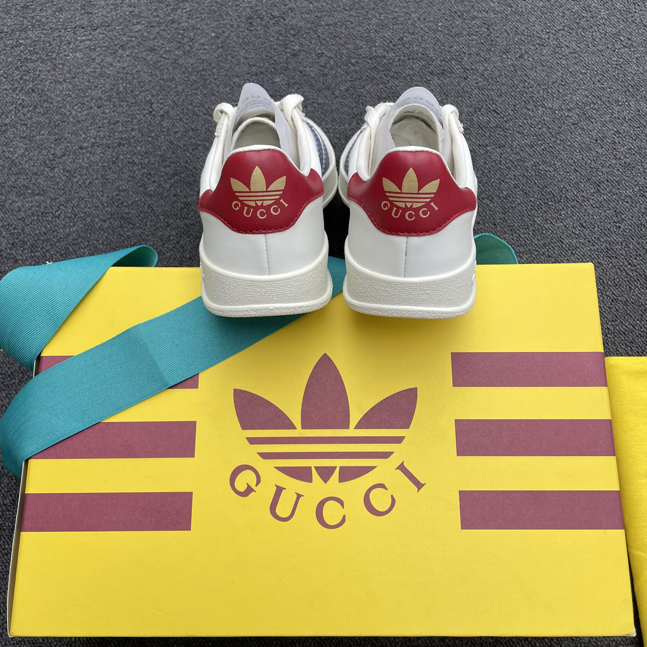 Adidas X Gucci Gazelle White 707847utt109060 (9) - newkick.vip