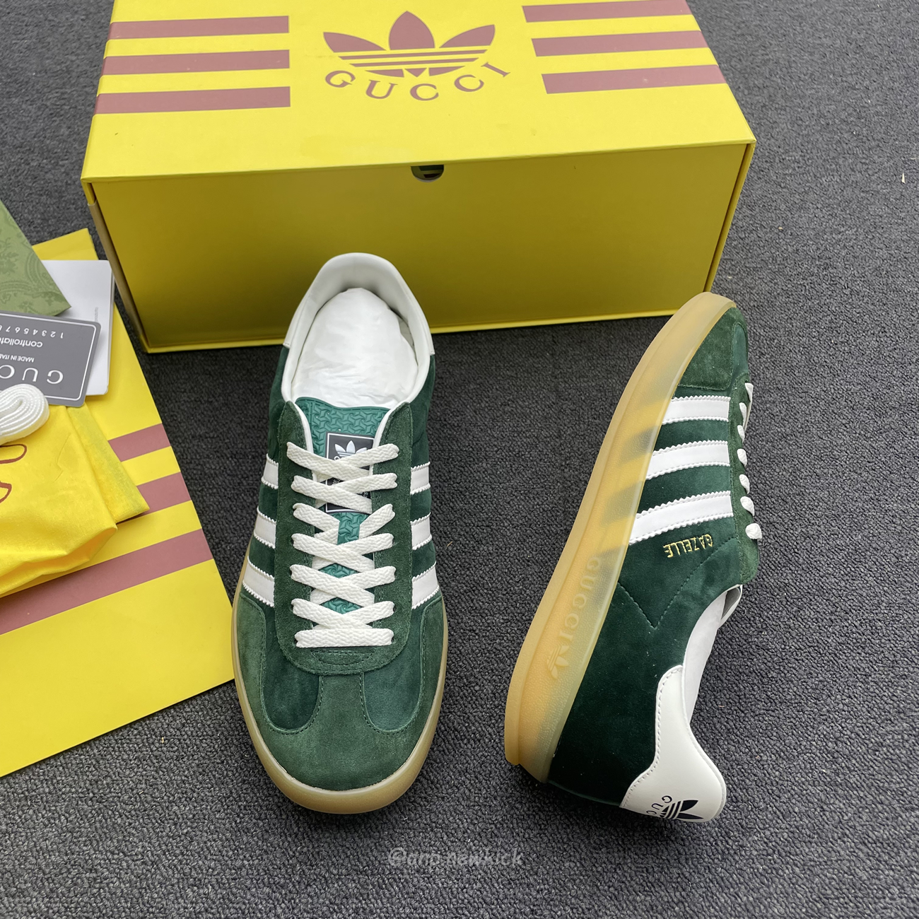 Adidas Gazelle Collegiate Green White Gum 707861utt109060 (3) - newkick.vip