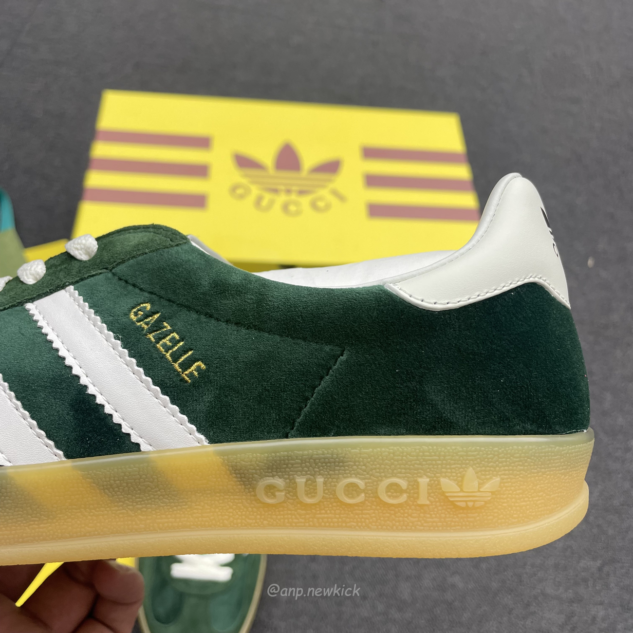 Adidas Gazelle Collegiate Green White Gum 707861utt109060 (5) - newkick.vip