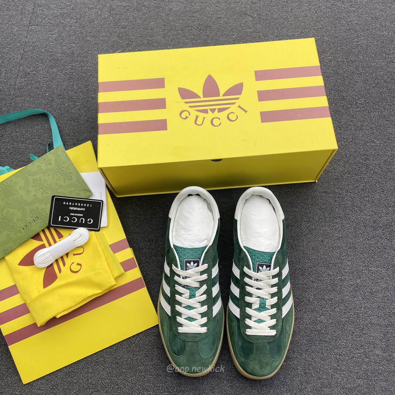 Adidas Gazelle Collegiate Green White Gum 707861utt109060 (7) - newkick.vip