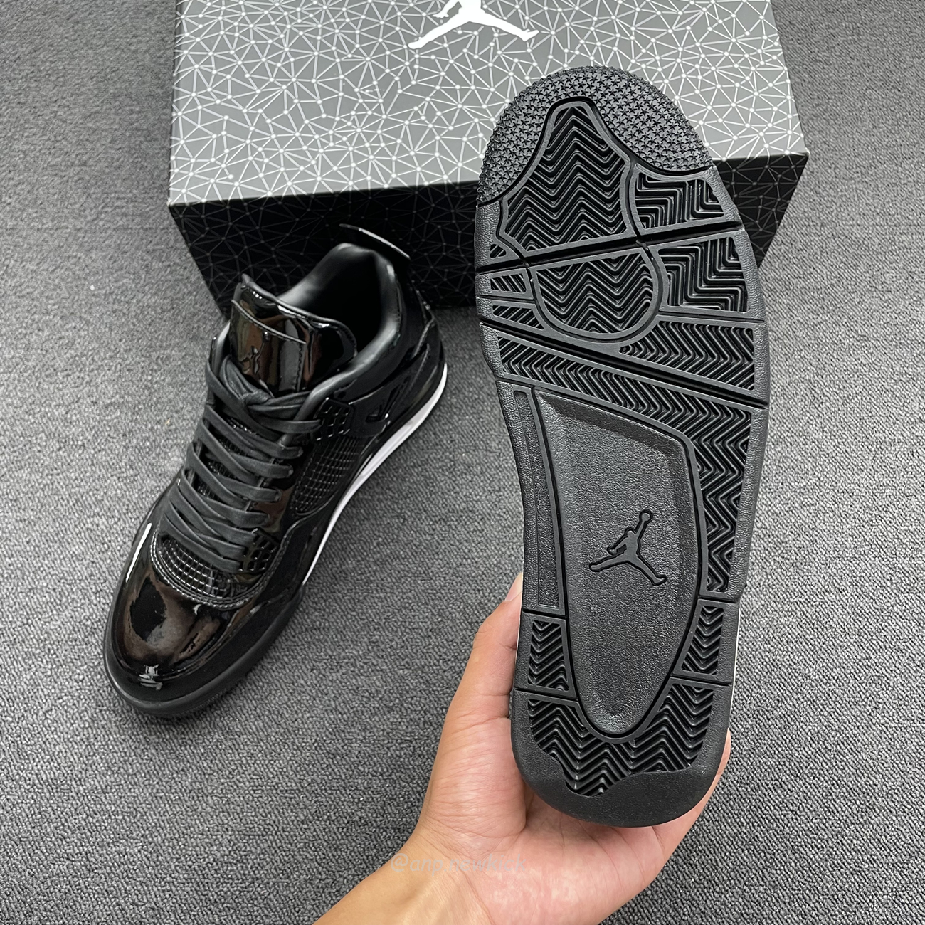 Air Jordan 4 Retro 11lab4 Black 719864 010 (2) - newkick.vip