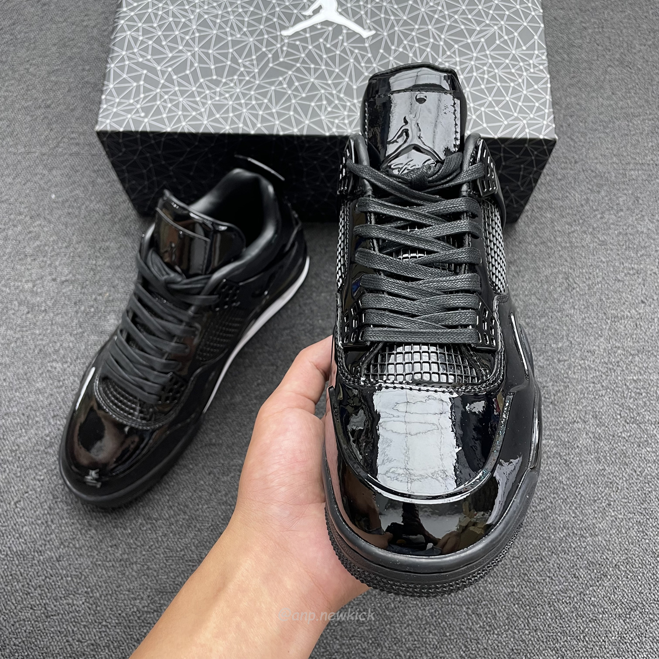 Air Jordan 4 Retro 11lab4 Black 719864 010 (3) - newkick.vip