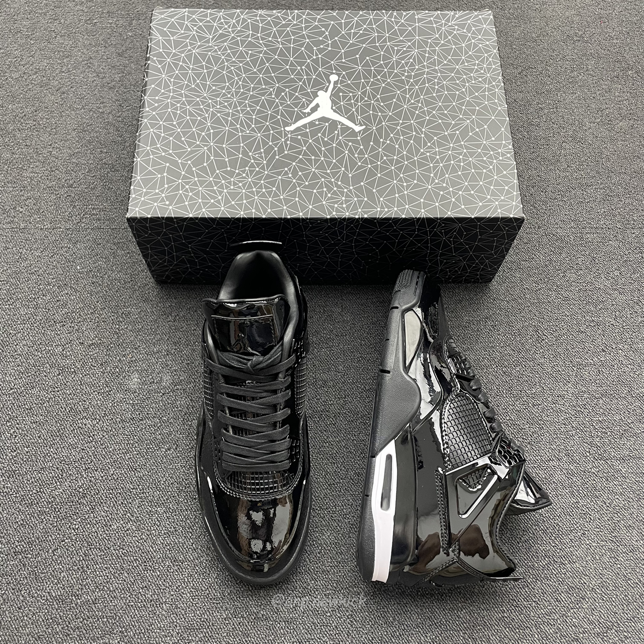 Air Jordan 4 Retro 11lab4 Black 719864 010 (5) - newkick.vip