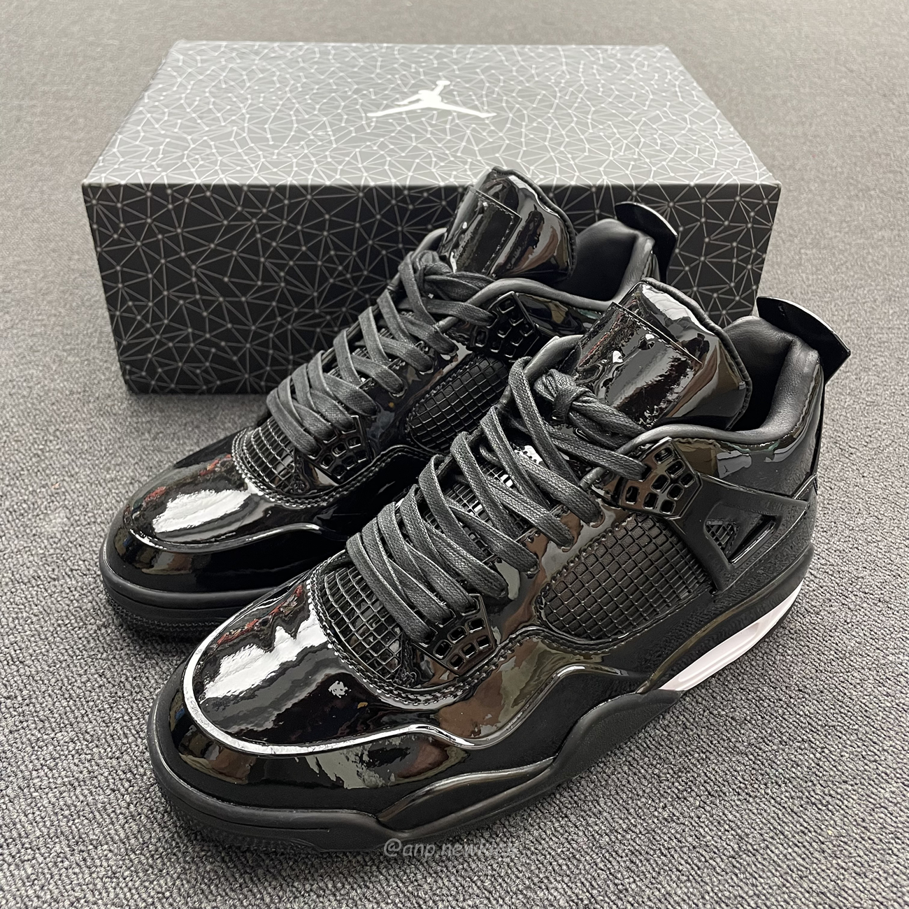 Air Jordan 4 Retro 11lab4 Black 719864 010 (9) - newkick.vip