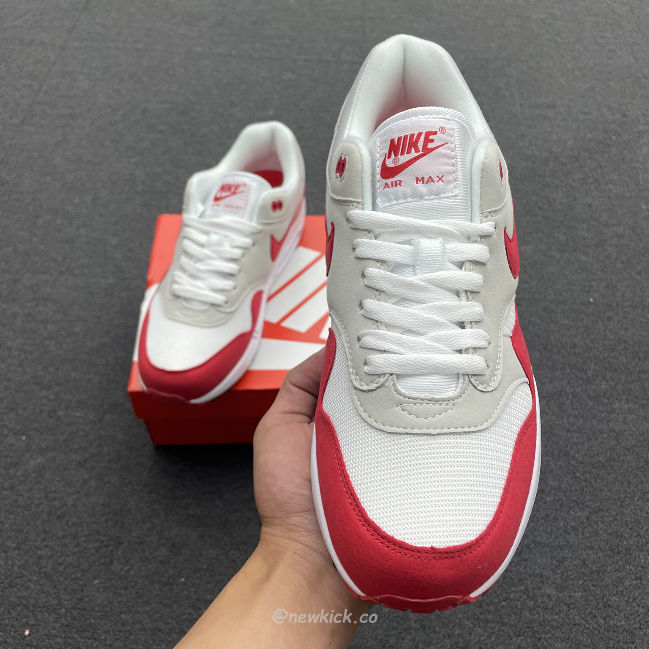 Nike Air Max 1 Anniversary Red 20172018 Restock Pair 908375 103(11) - newkick.vip