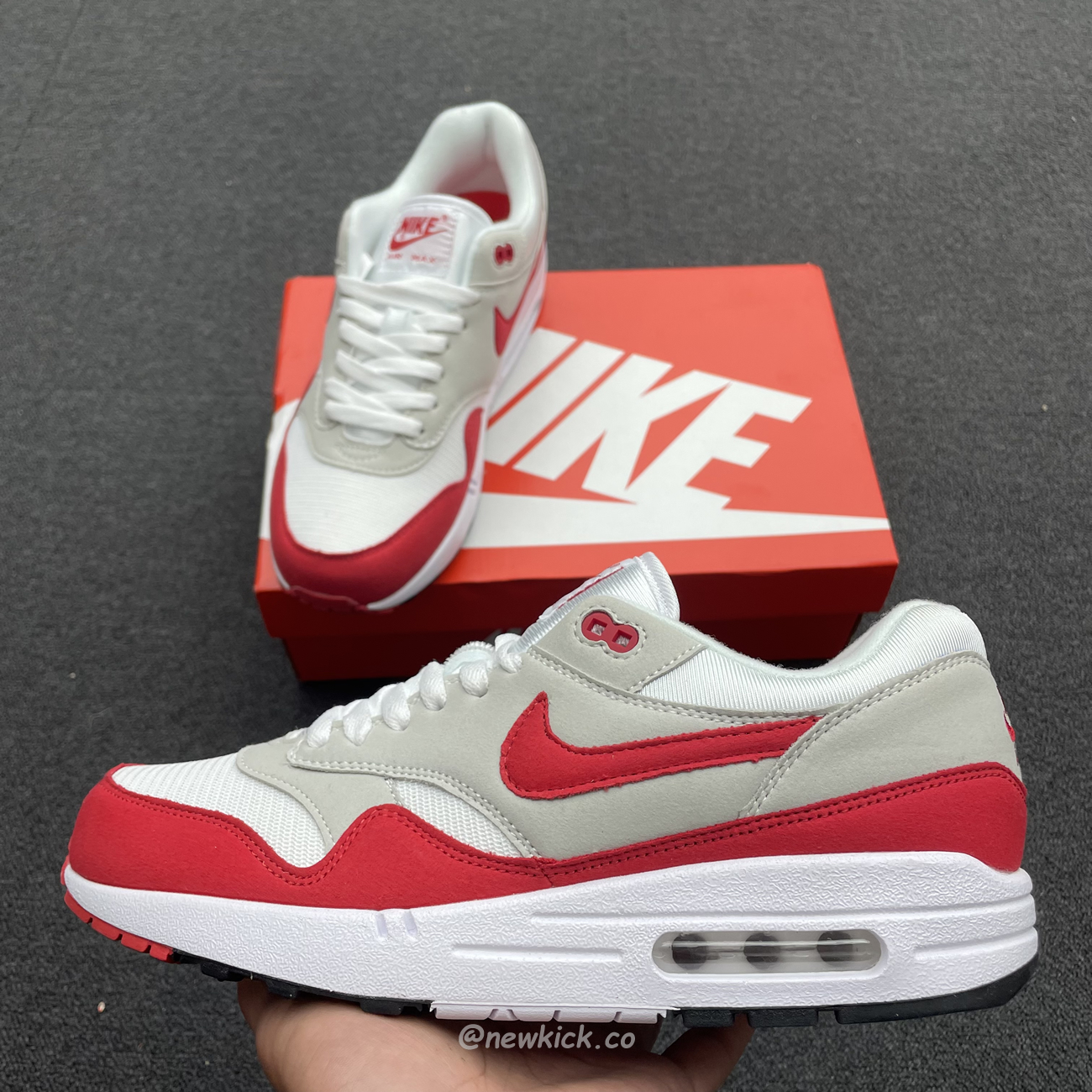 Nike Air Max 1 Anniversary Red 20172018 Restock Pair 908375 103(9) - newkick.vip