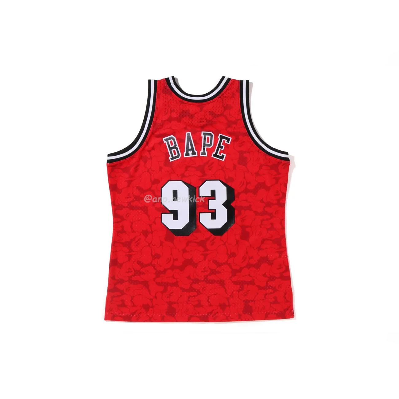 A Bathing Ape X Mitchell Ness New Jersey Nets Jersey Black Red Blue (4) - newkick.vip