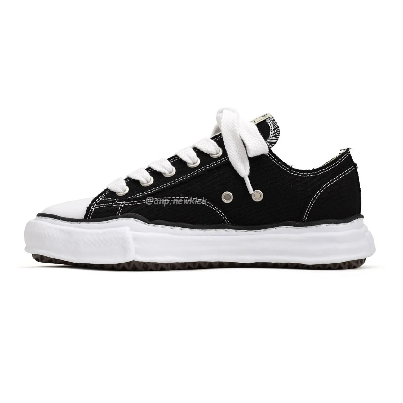 Maison Mihara Yasuhiro Peterson Low Canvas Black A01fw702 (1) - newkick.vip