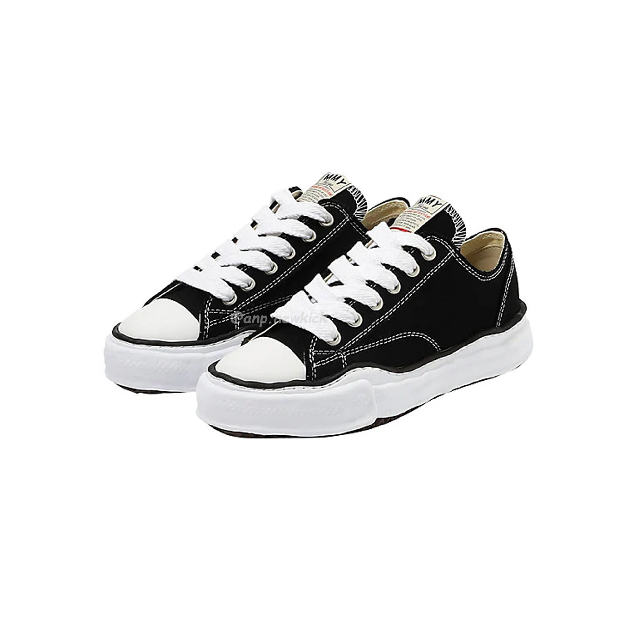 Maison Mihara Yasuhiro Peterson Low Canvas Black A01fw702 (2) - newkick.vip