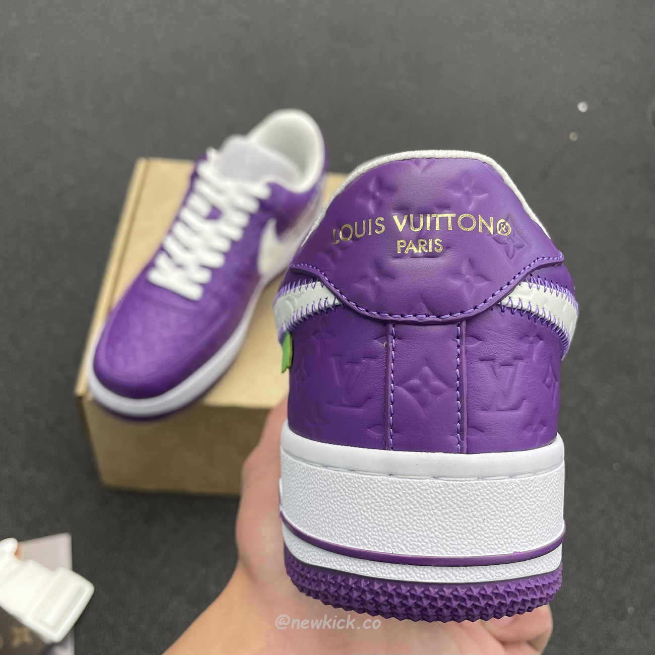 Lv X Nike Air Force 1 Low Purple (4) - newkick.vip