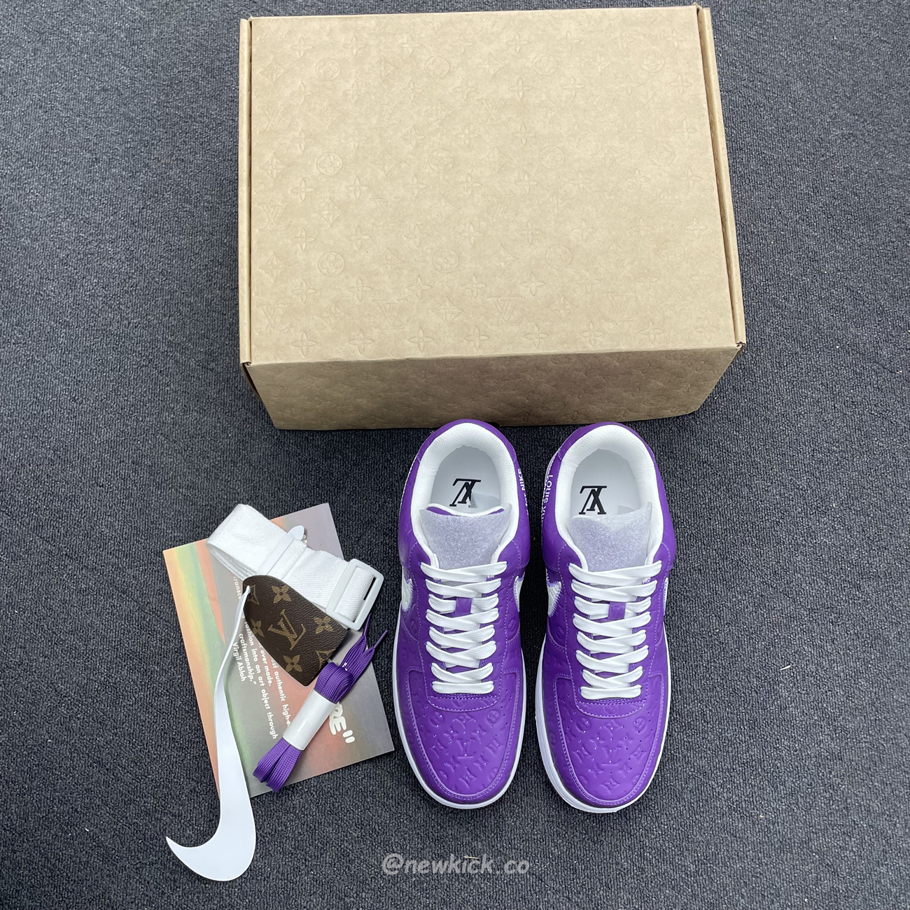 Lv X Nike Air Force 1 Low Purple (5) - newkick.vip