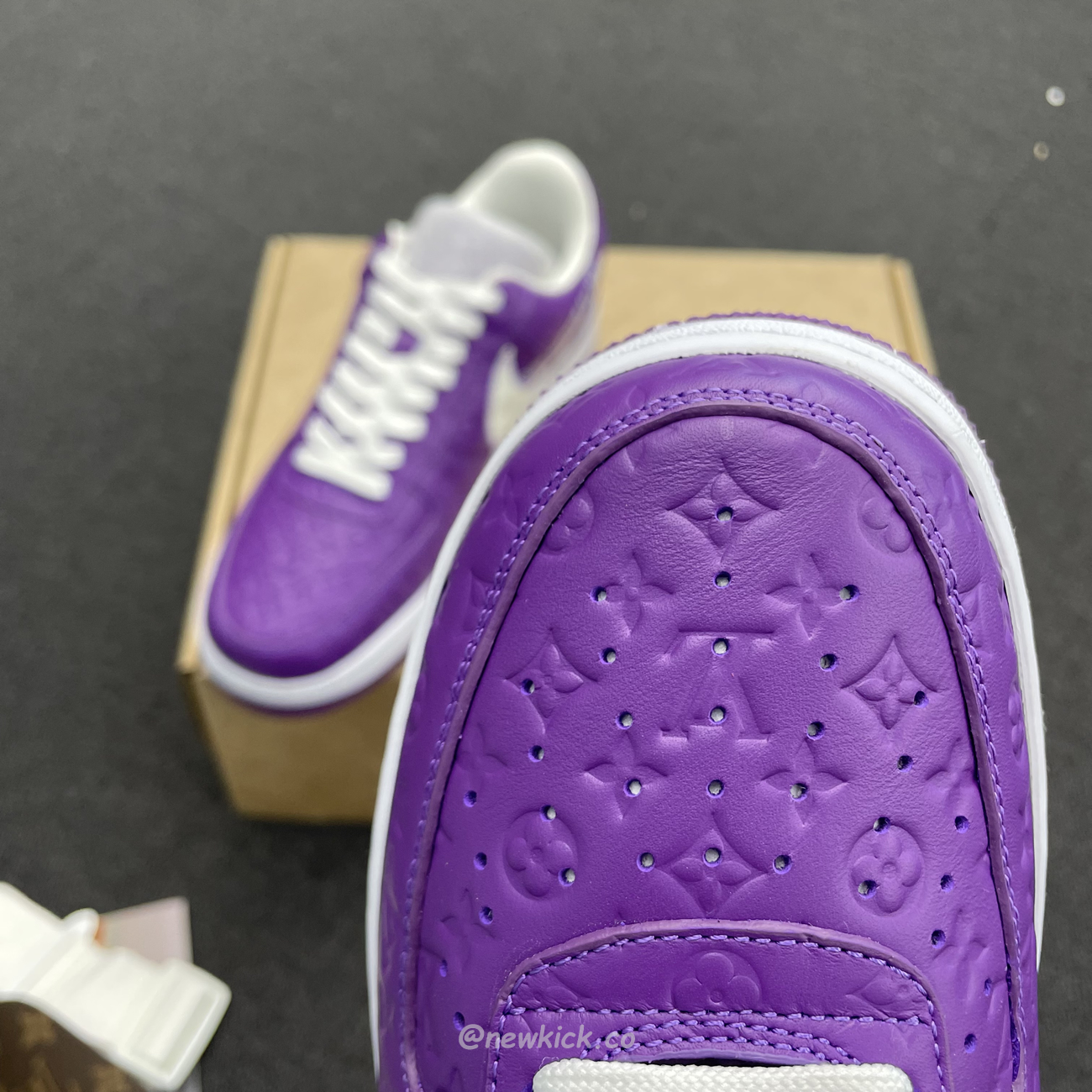 Lv X Nike Air Force 1 Low Purple (6) - newkick.vip