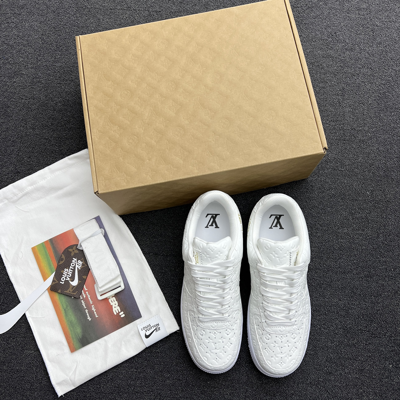 Lv X Nike Air Force 1 Low White Ae5u3bmi61m90 (2) - newkick.vip