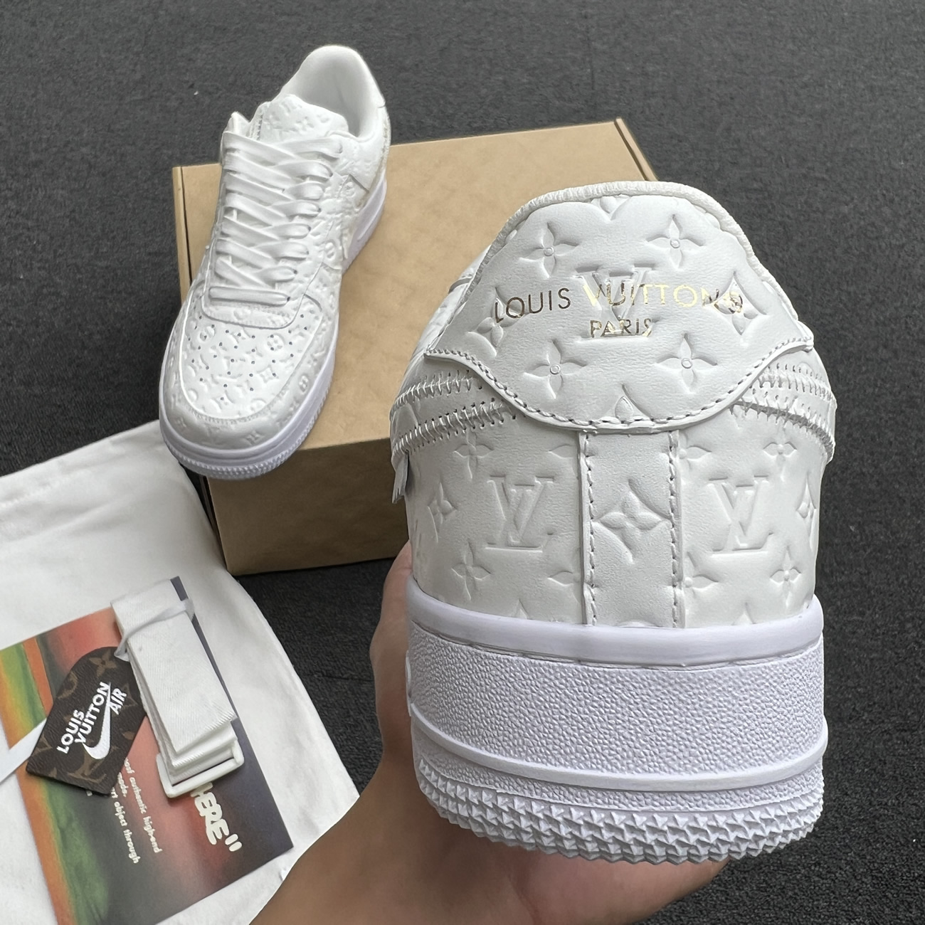 Lv X Nike Air Force 1 Low White Ae5u3bmi61m90 (3) - newkick.vip