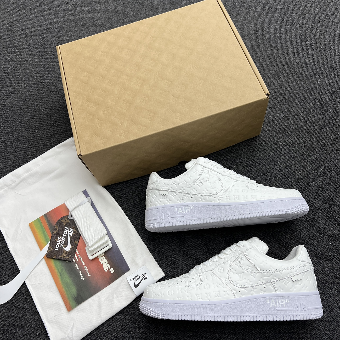 Lv X Nike Air Force 1 Low White Ae5u3bmi61m90 (6) - newkick.vip