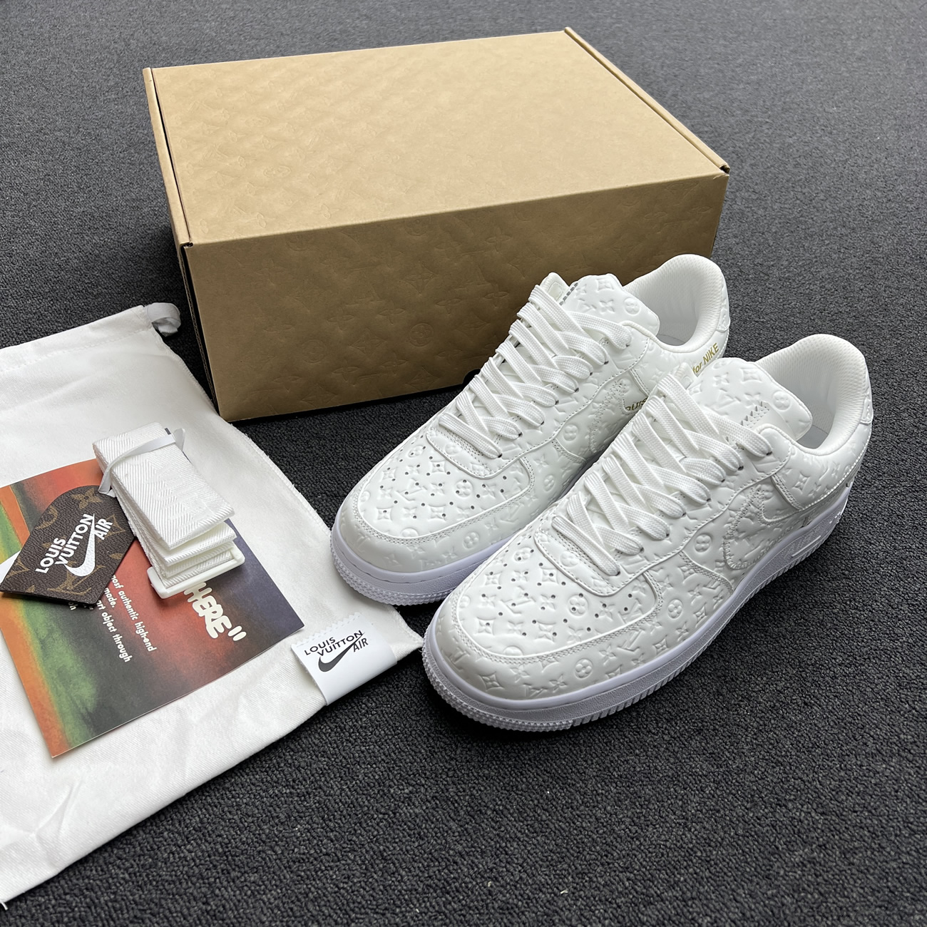 Lv X Nike Air Force 1 Low White Ae5u3bmi61m90 (7) - newkick.vip