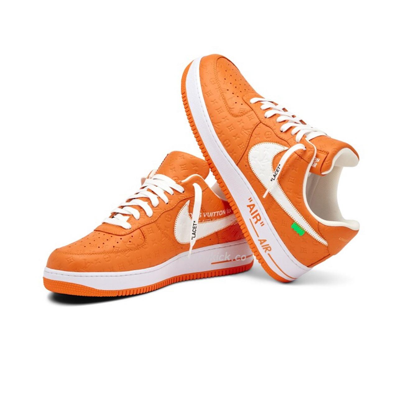 Lv X Nike Air Force 1 Low Orange (10) - newkick.vip