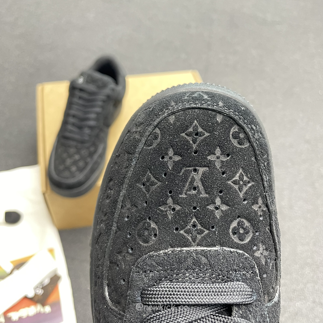 Louis Vuitton Nike Air Force 1 Low By Virgil Abloh Black (13) - newkick.vip