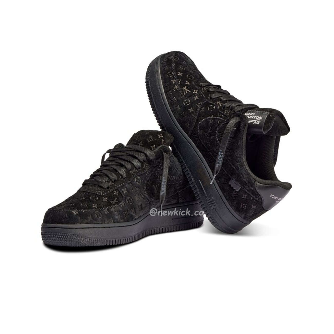 Louis Vuitton Nike Air Force 1 Low By Virgil Abloh Black (2) - newkick.vip