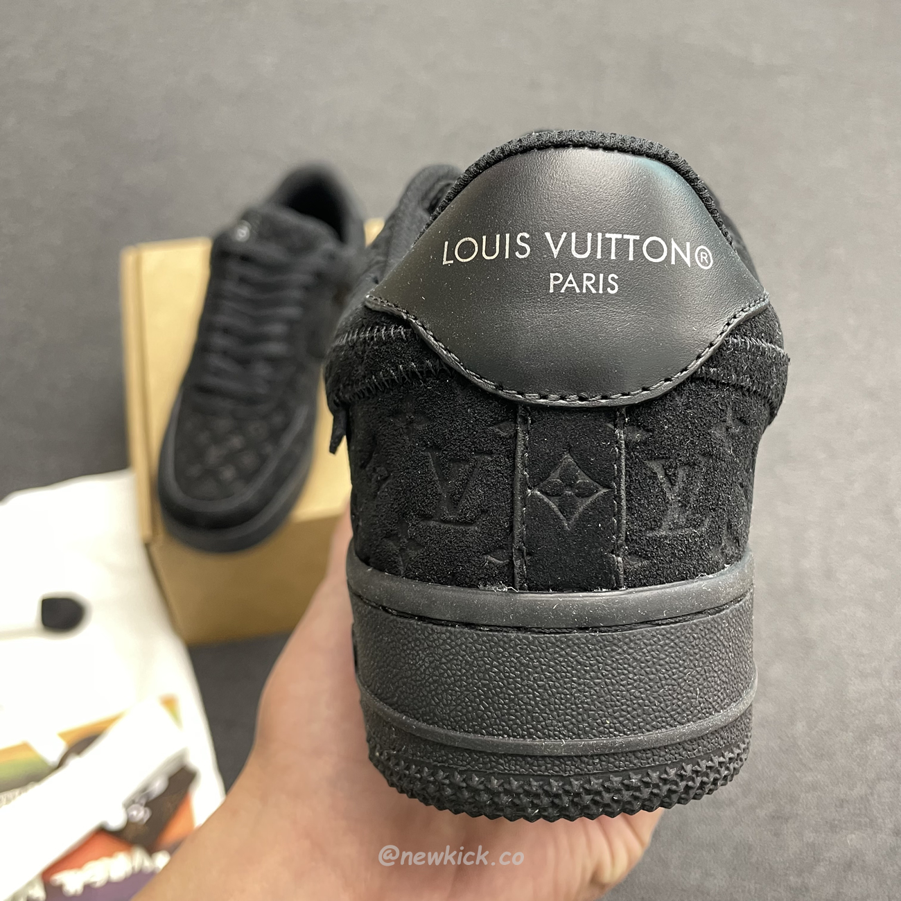 Louis Vuitton Nike Air Force 1 Low By Virgil Abloh Black (9) - newkick.vip