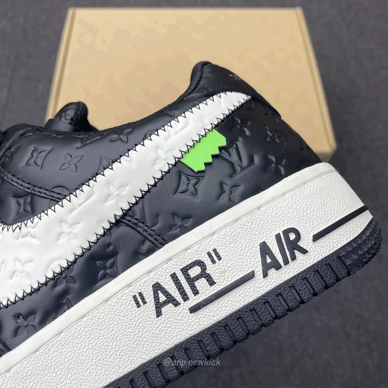 Louis Vuitton Nike Air Force 1 Low By Virgil Abloh White Black (5) - newkick.vip