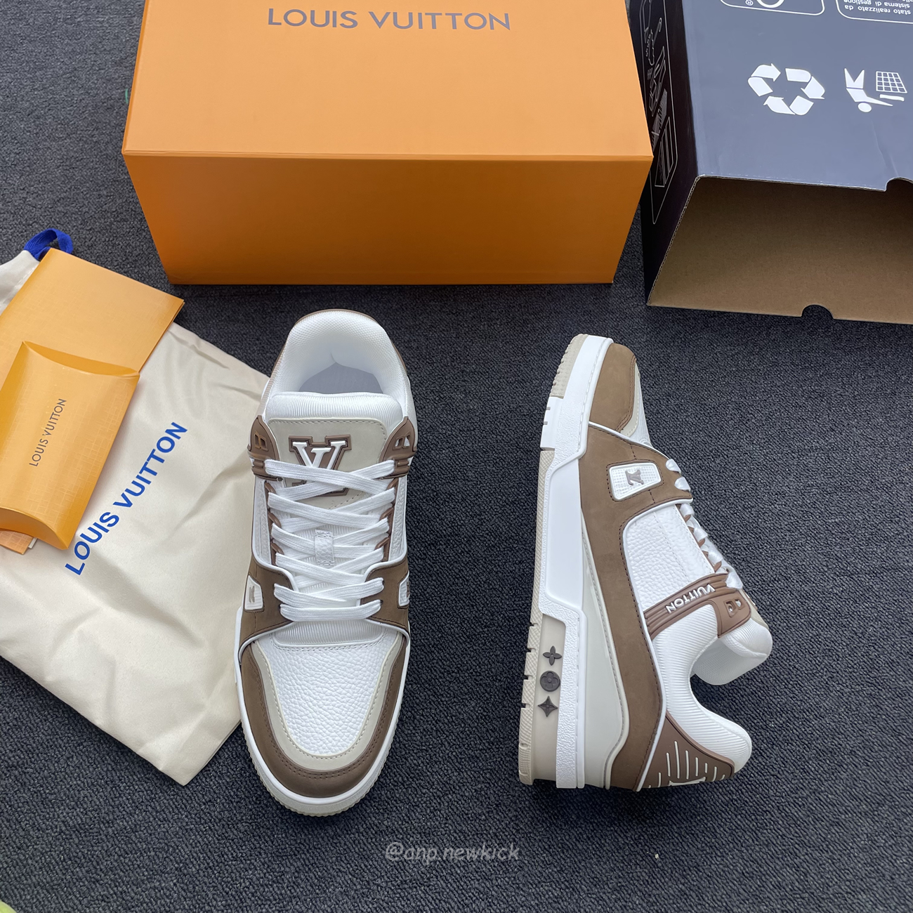 Louis Vuitton Lv Trainer White Brown Ag6u3amdbjn430 (2) - newkick.vip