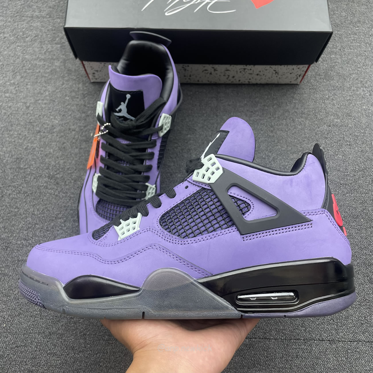 Air Jordan 4 Retro X Travis Scott Aj4 766302 (2) - newkick.vip