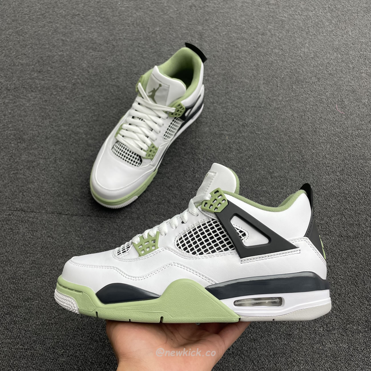 Air Jordan 4 Retro Seafoam Aq9129 103 (19) - newkick.vip