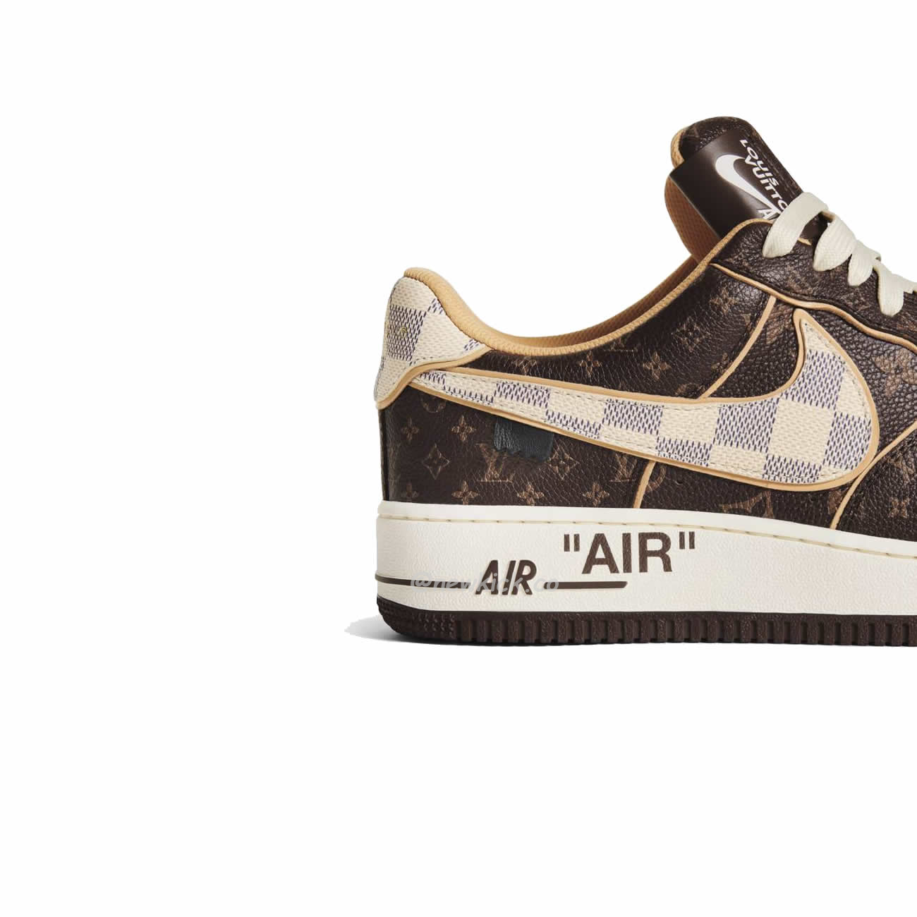 Nike Air Force 1 Low Louis Vuitton Monogram Brown Damier Azur (5) - newkick.vip