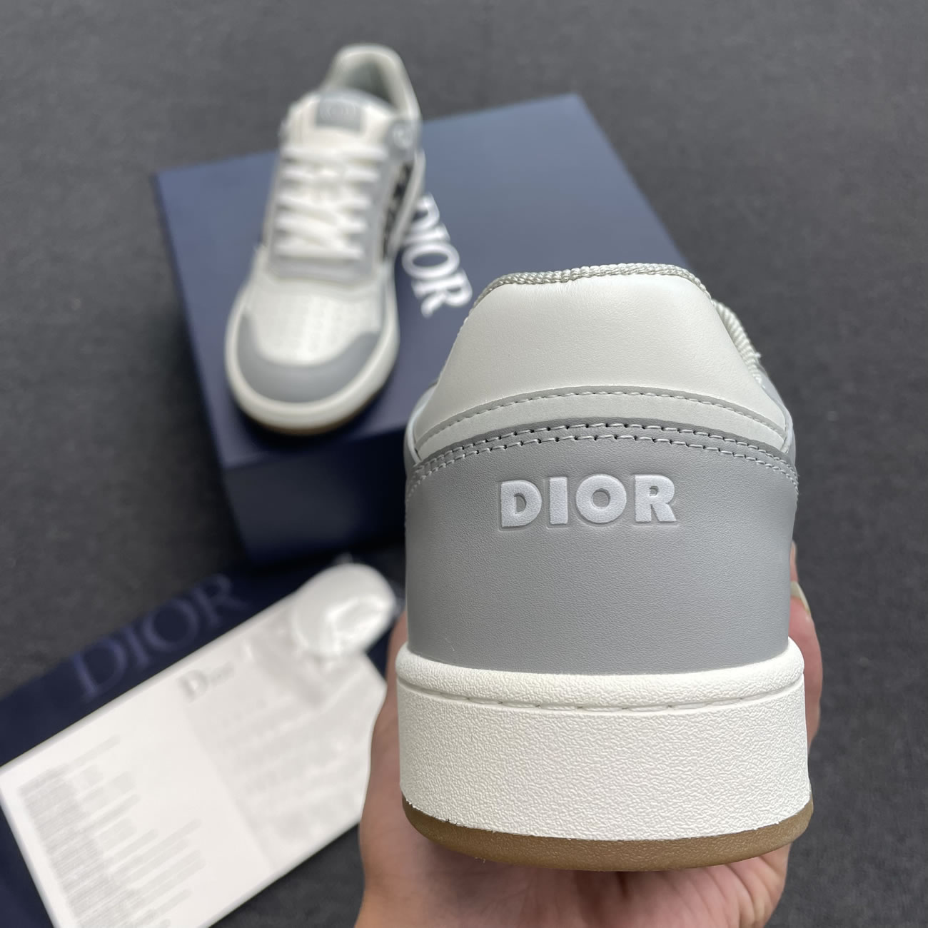 Dior B27 Low Gray White Beige Black 3sn272zir H165 H173 H965 H068 (8) - newkick.vip