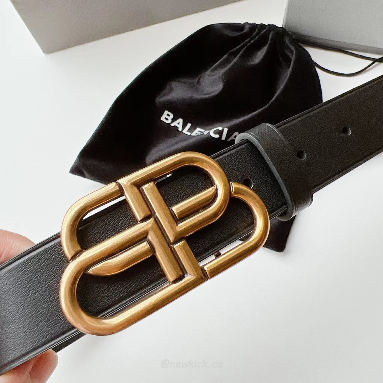 Balenciaga Bb Logo Belt (6) - newkick.vip