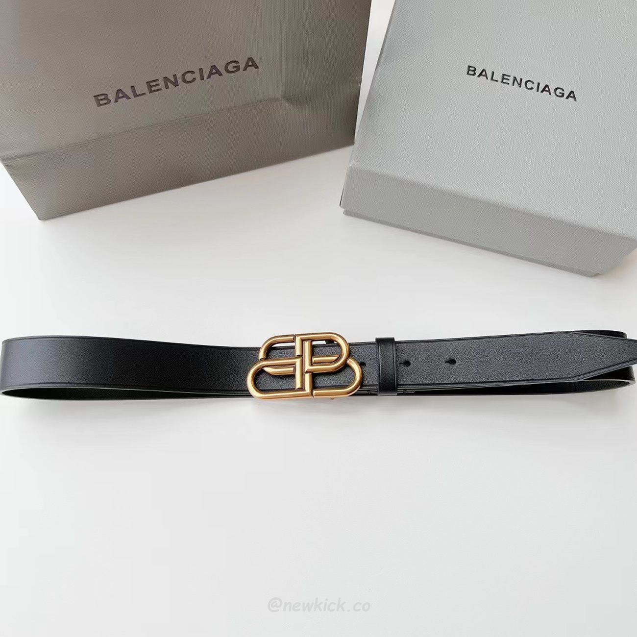 Balenciaga Bb Logo Belt (9) - newkick.vip