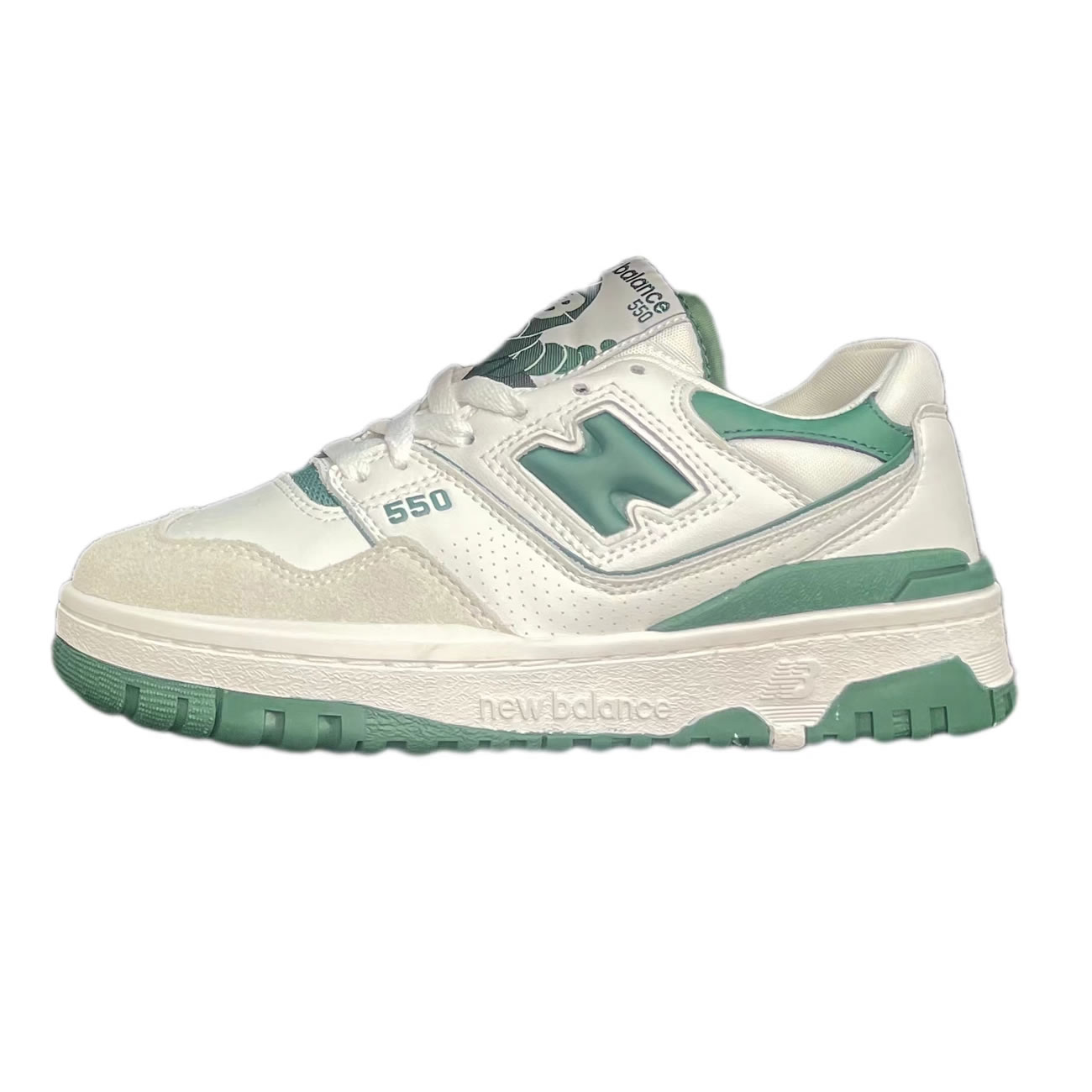 New Balance 550 White Green Bb550wt1 (1) - newkick.vip