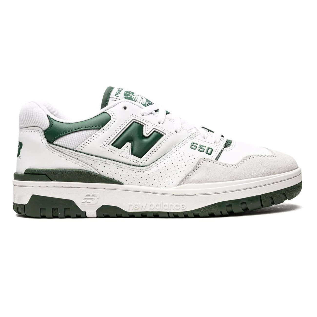 New Balance 550 White Green Bb550wt1 (11) - newkick.vip