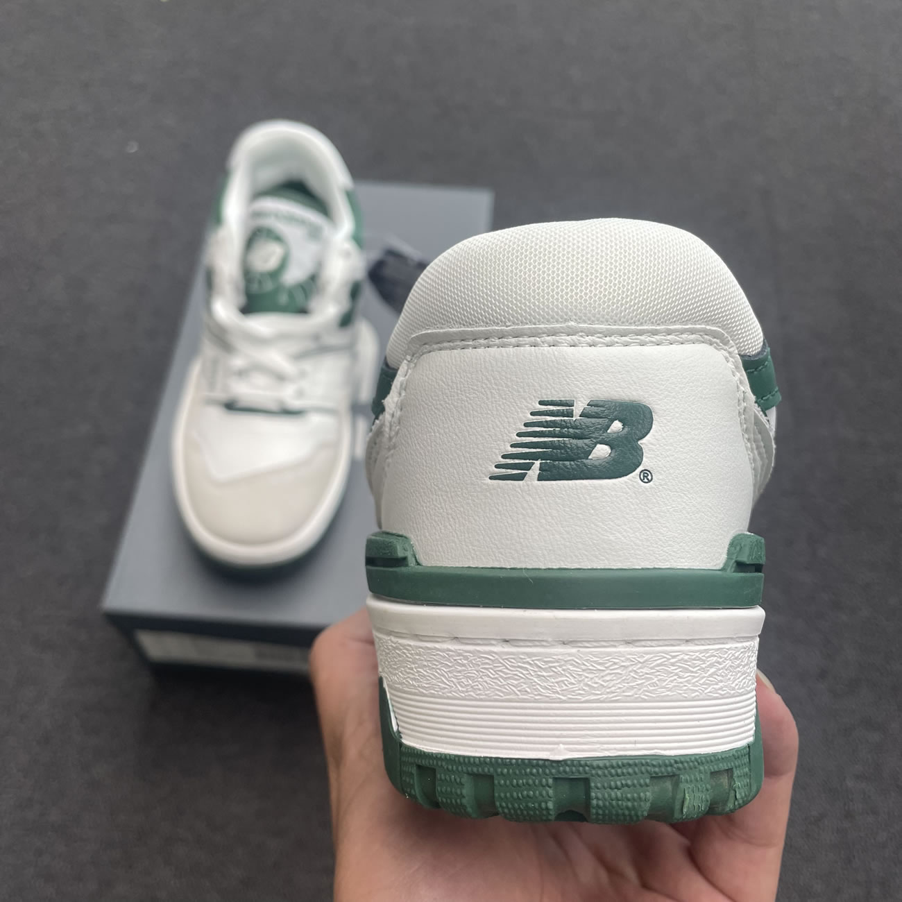 New Balance 550 White Green Bb550wt1 (5) - newkick.vip