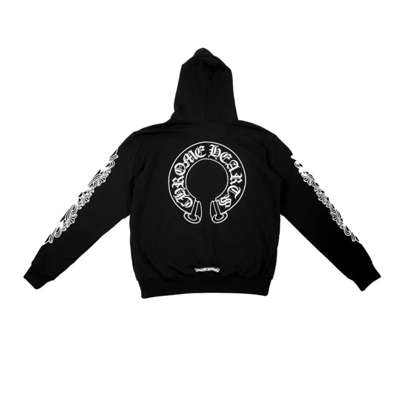 Chrome Hearts Horse Shoe Floral Hoodie Black (9) - newkick.vip