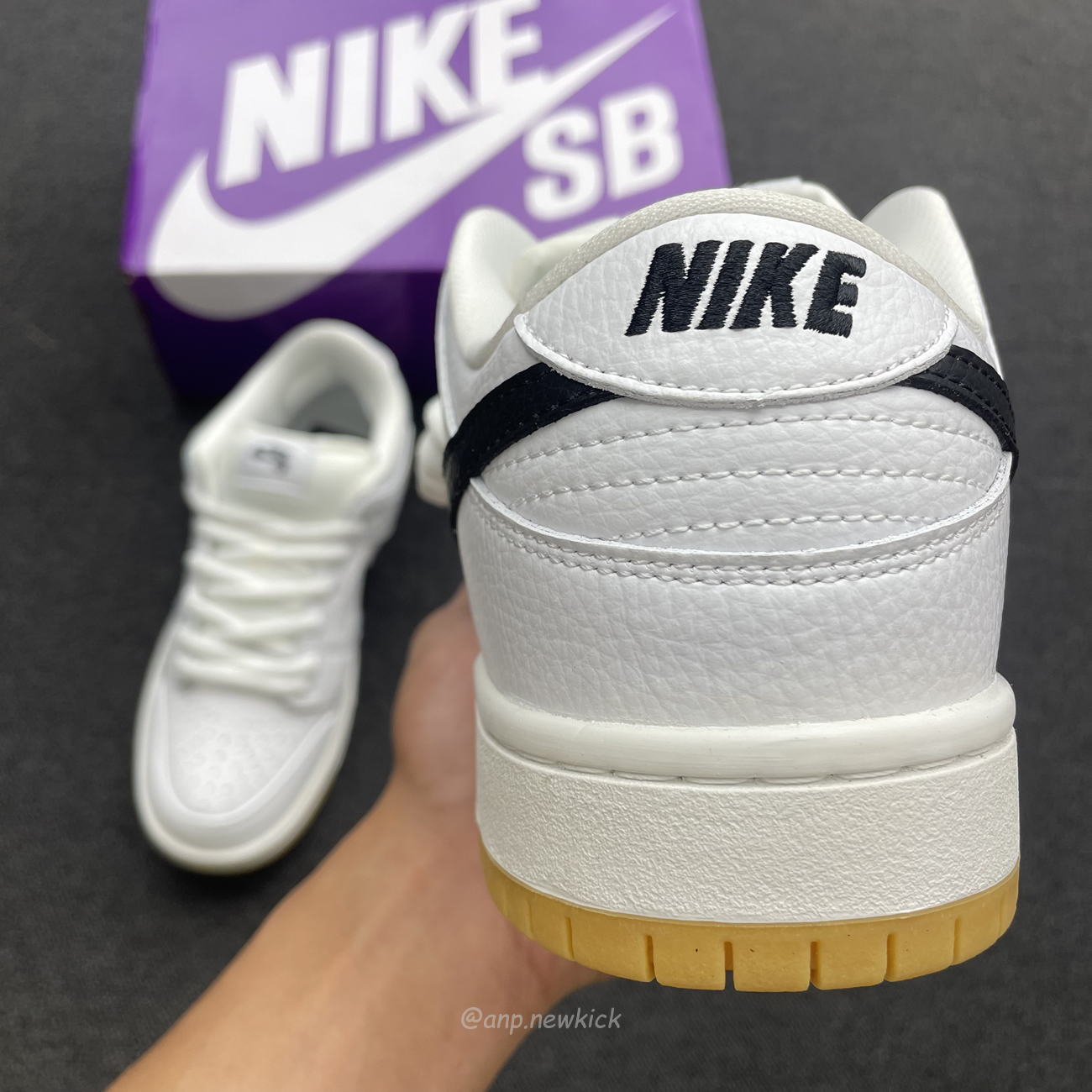 Nike Sb Dunk Low Pro White Gum Cd2563 101 (2) - newkick.vip