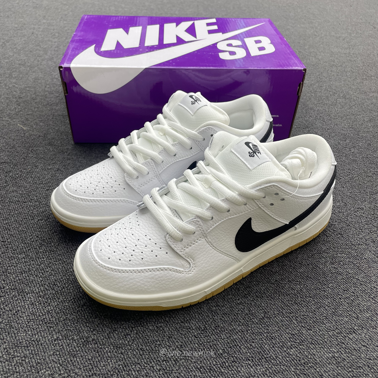 Nike Sb Dunk Low Pro White Gum Cd2563 101 (4) - newkick.vip