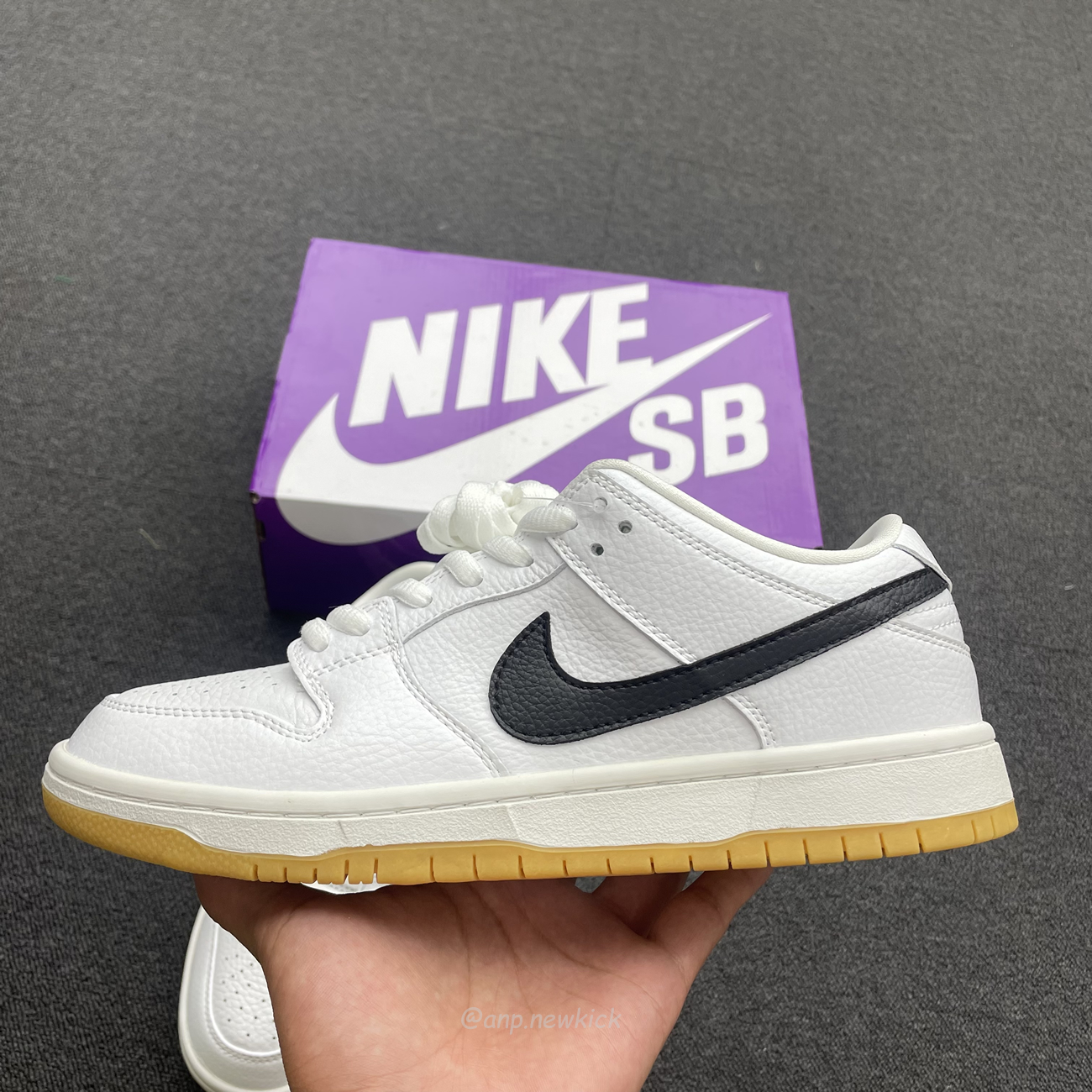 Nike Sb Dunk Low Pro White Gum Cd2563 101 (5) - newkick.vip