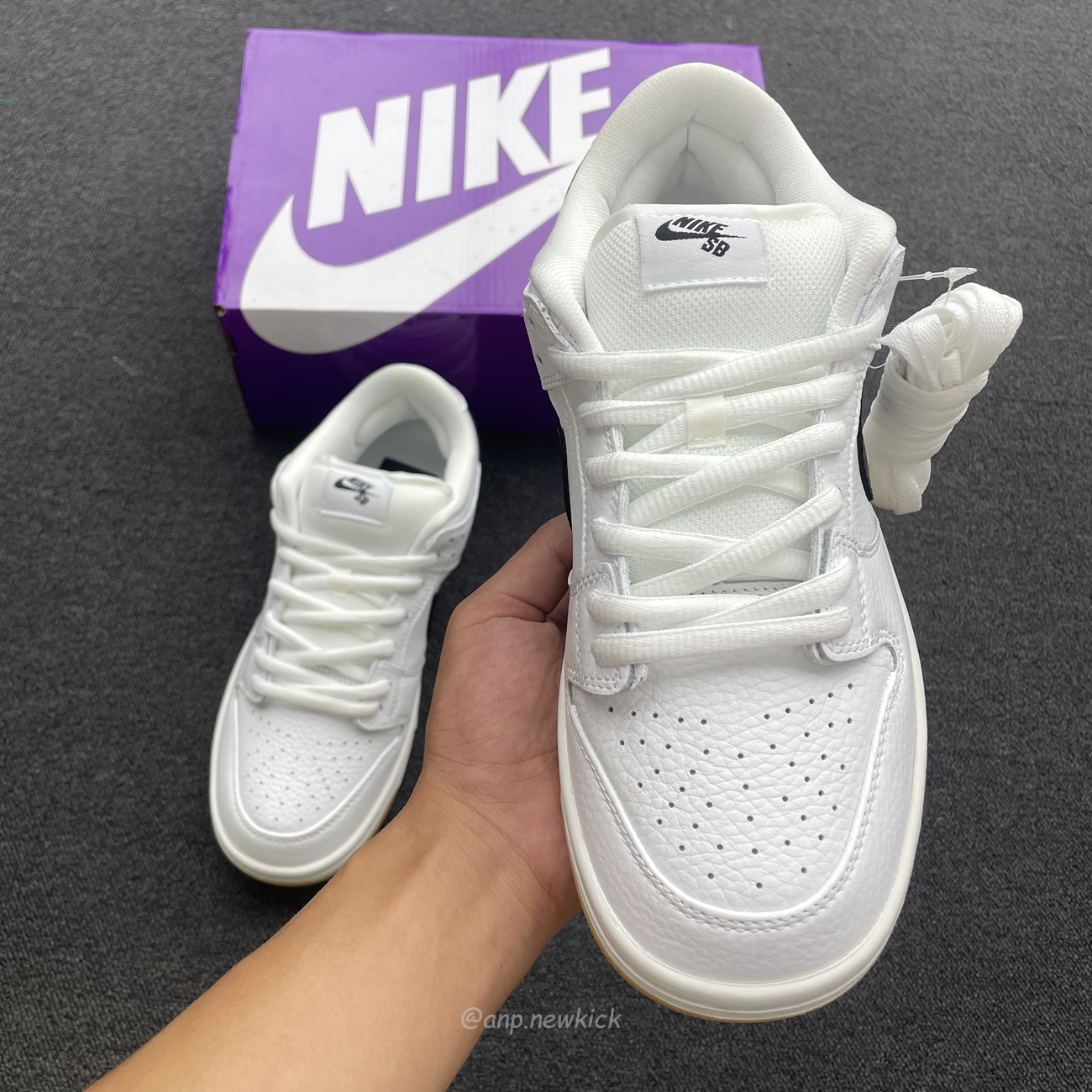 Nike Sb Dunk Low Pro White Gum Cd2563 101 (6) - newkick.vip