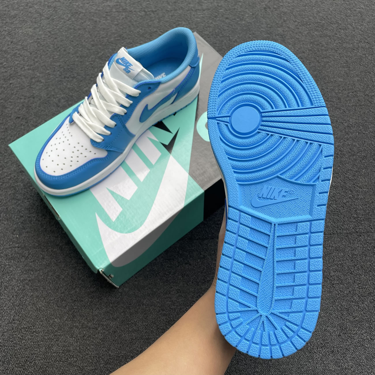 Jordan 1 Low Sb Unc Cj7891 401 (5) - newkick.vip