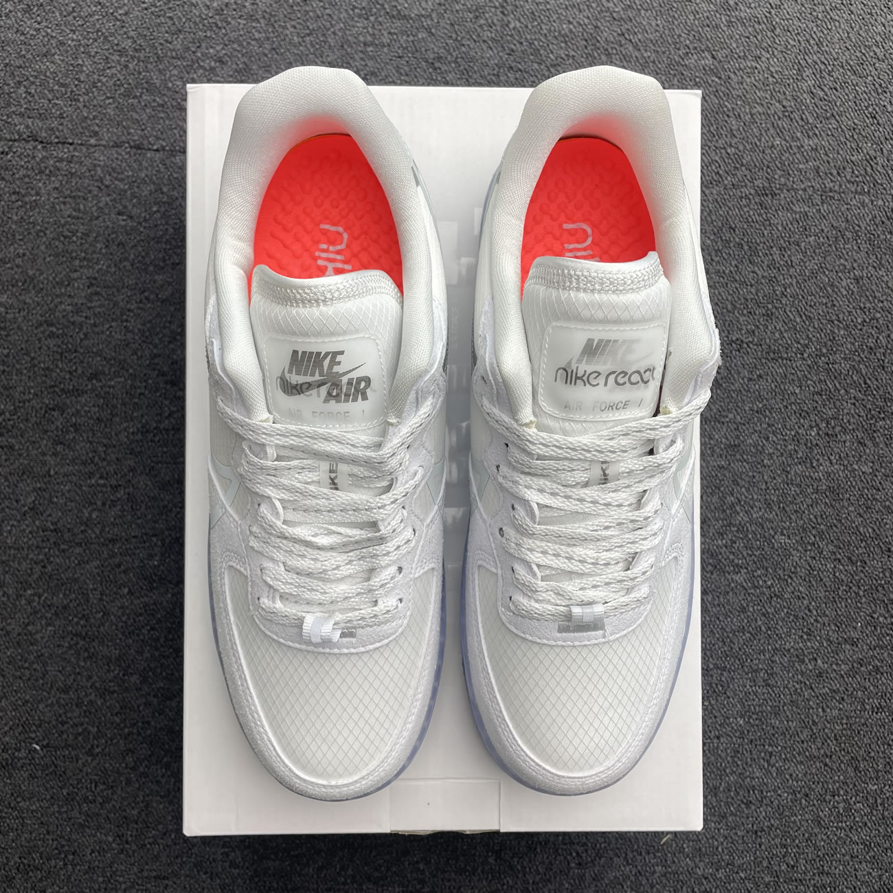 Nike Air Force 1 React White Light Bone Cq8879 100 (12) - newkick.vip