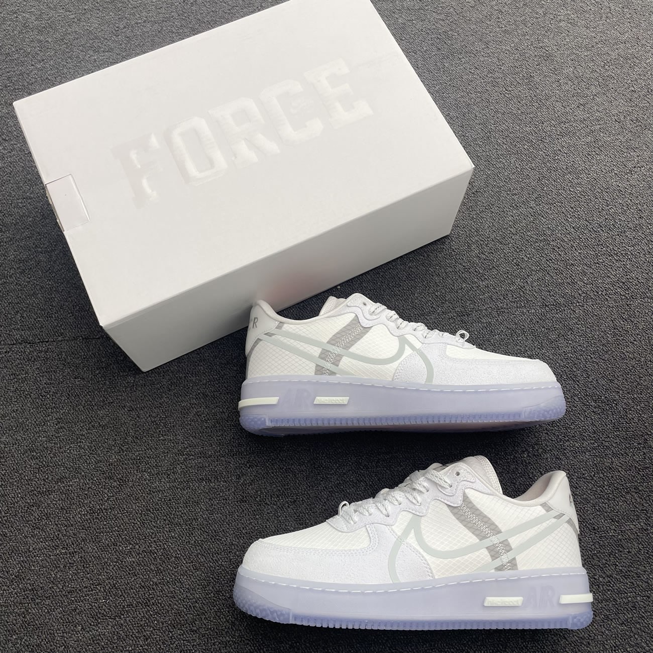 Nike Air Force 1 React White Light Bone Cq8879 100 (13) - newkick.vip