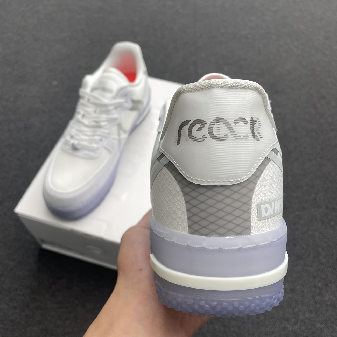 Nike Air Force 1 React White Light Bone Cq8879 100 (9) - newkick.vip