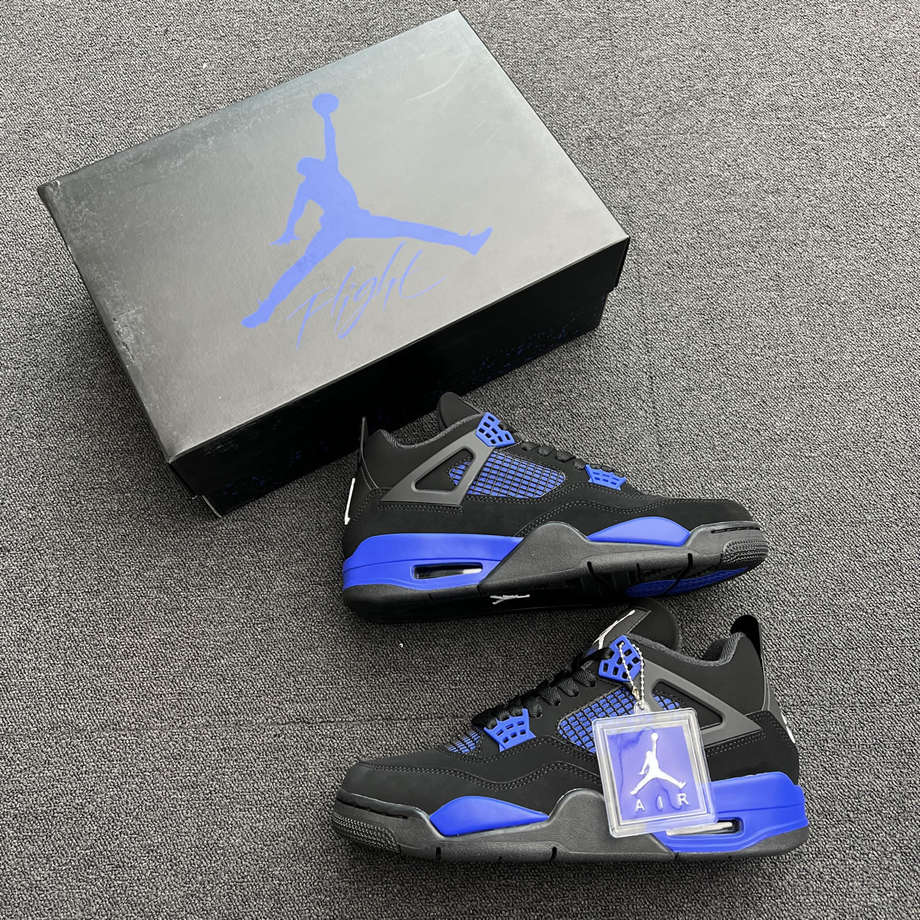 Air Jordan 4 Retro Black Game Royal Ct8527 018 (2) - newkick.vip