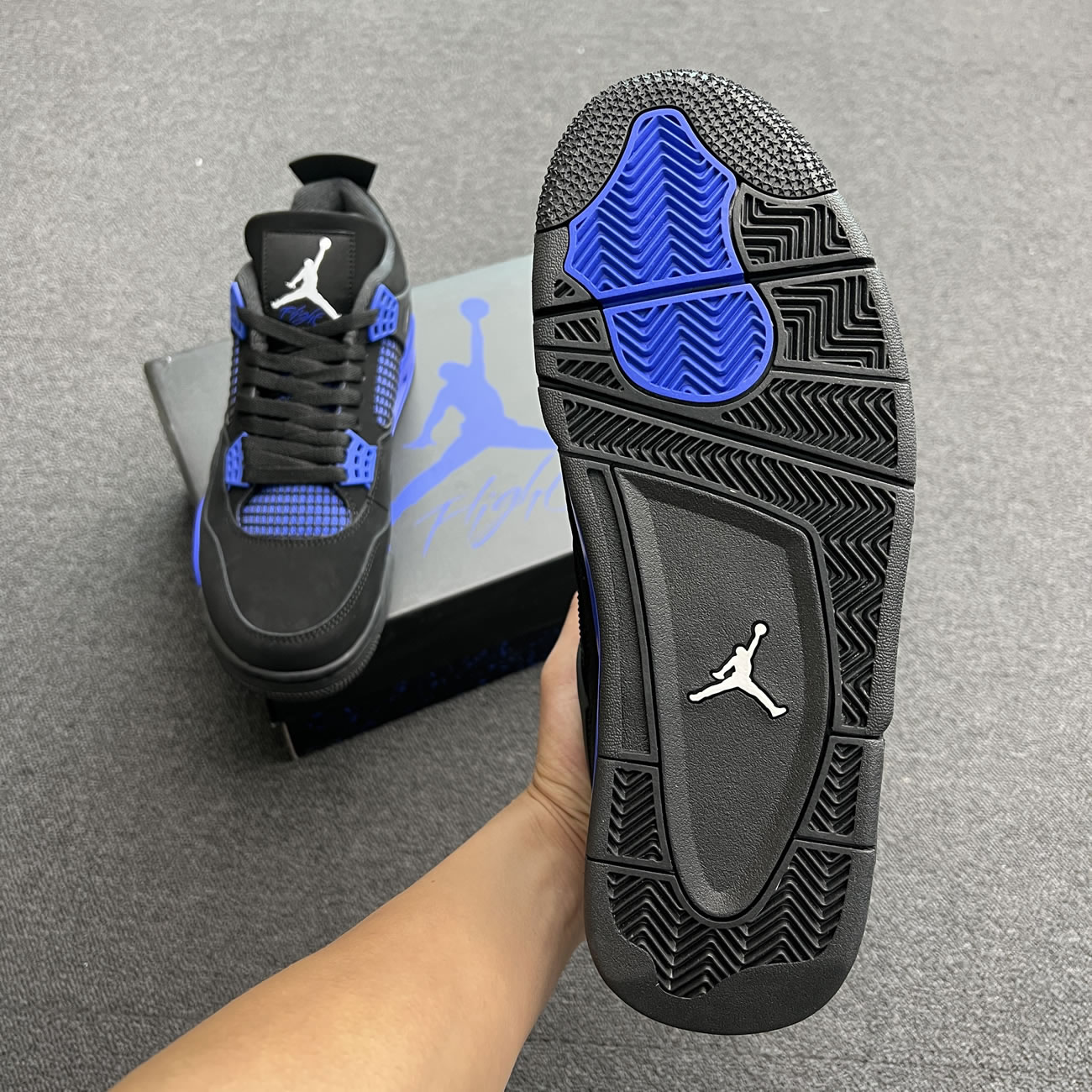 Air Jordan 4 Retro Black Game Royal Ct8527 018 (3) - newkick.vip