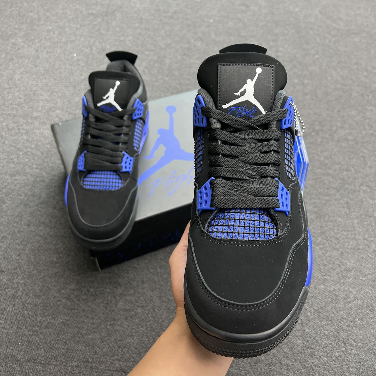 Air Jordan 4 Retro Black Game Royal Ct8527 018 (7) - newkick.vip