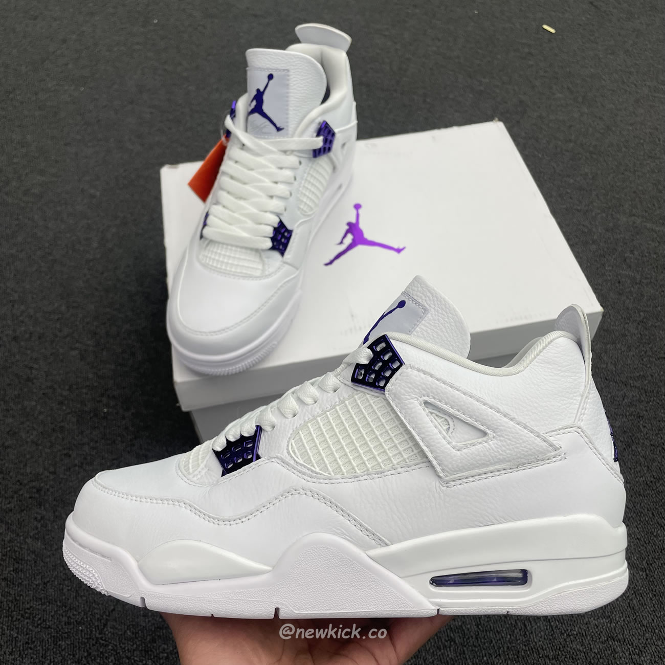 Air Jordan 4 Retro Metallic Purple Ct8527 115 (10) - newkick.vip